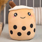 Kawaii Milk Tea Cup Plush Pillow 23cm Stuffed Food Fruit Boba Doll Ultrasoft Stuffed Plush Tea Shop Kids Toys Birthday Gift