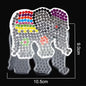 5mm Hama Beads Template with Color Paper Plastic Stencil Jigsaw Perler Puzzles Pixel Beads Diy Transparent Shape Puzzle Pegboard