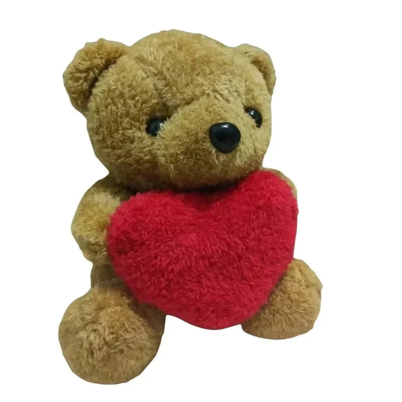 1-5PCS Valentine’s Day Bear Plush Toy Cute Heart-Hugging Stuffed Animal Doll Soft Love Bear Gift for Christmas  Anniversaries