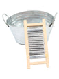 1:12 Dollhouse Miniature Washboard Iron Bucket Bathroom Model Decor Toy Doll House Accessories