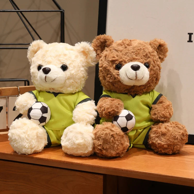 16/23CM Plush Football bear Player Toys Plushie Commemorative Mascot Bear Plush Doll National team Cubs Doll Competition Gifts