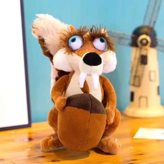 Ice Age Plush Toy Squirrel Mammoth Elephant Swordtooth Tiger Doll Soft Stuffed Animal Sleeping Pillow Gifts for Kids and Girls