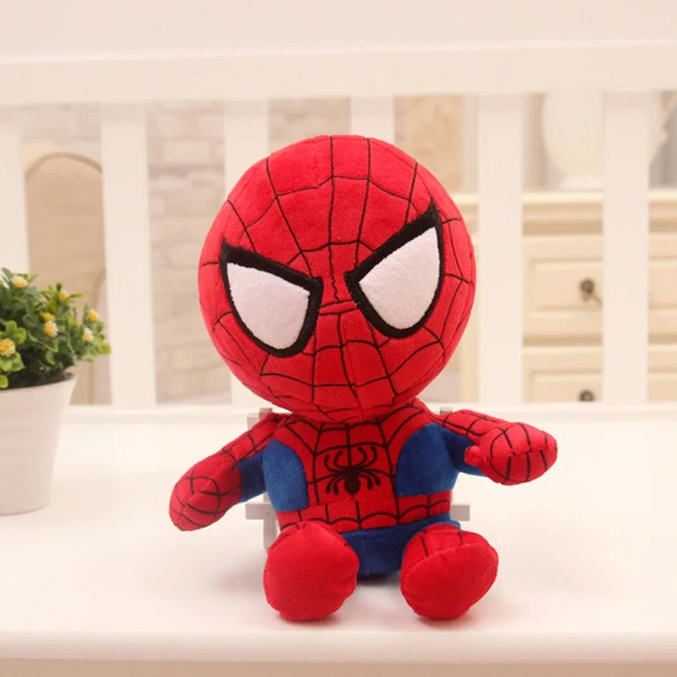 / 27-30cm Marvel Movie Dolls Spiderman Ironman Batman Superman Plush Toys Soft Stuffed Hero Captain America Best Gifts for Kids