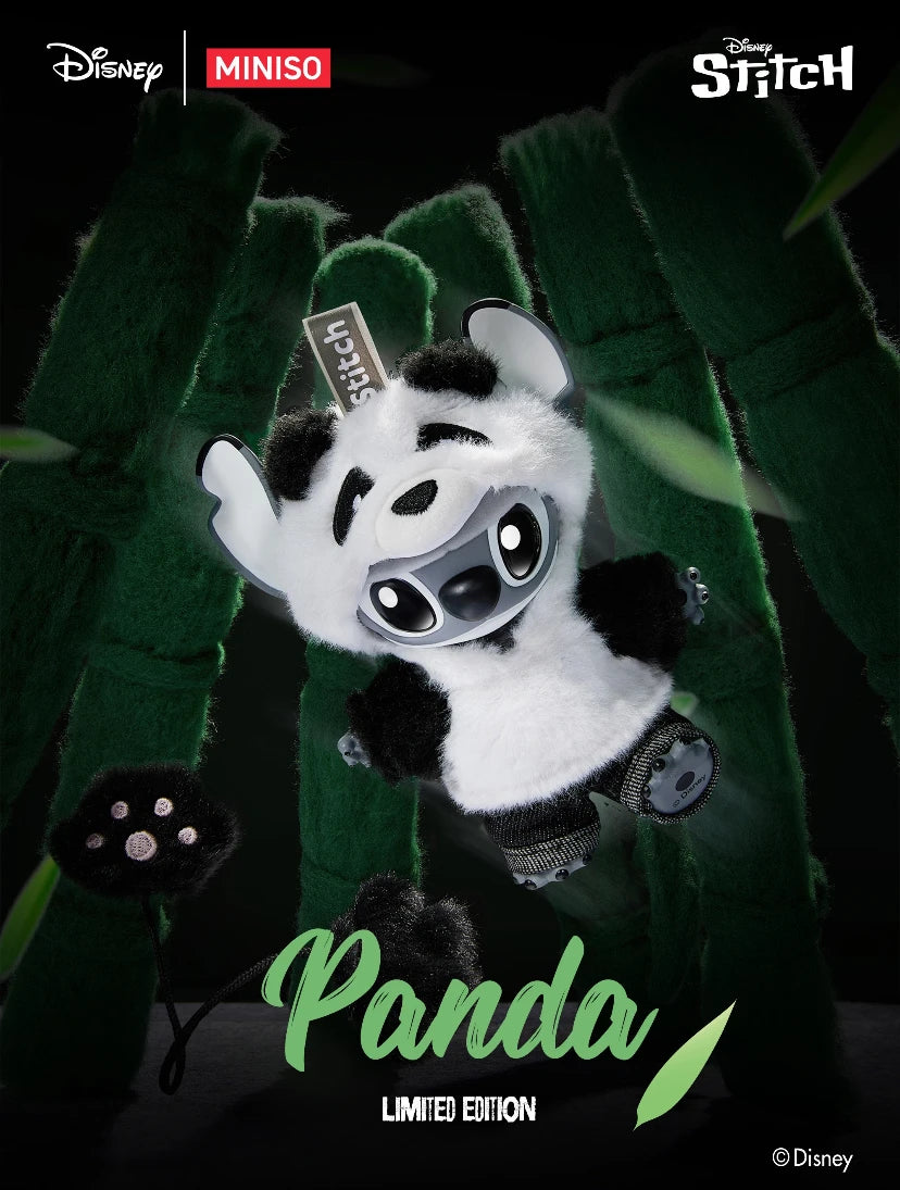 Disney Stitch Panda Limited Edition Vinyl Figure - Collectible Toy Keychain & Desk Ornament, Perfect Christmas Gift for Fans