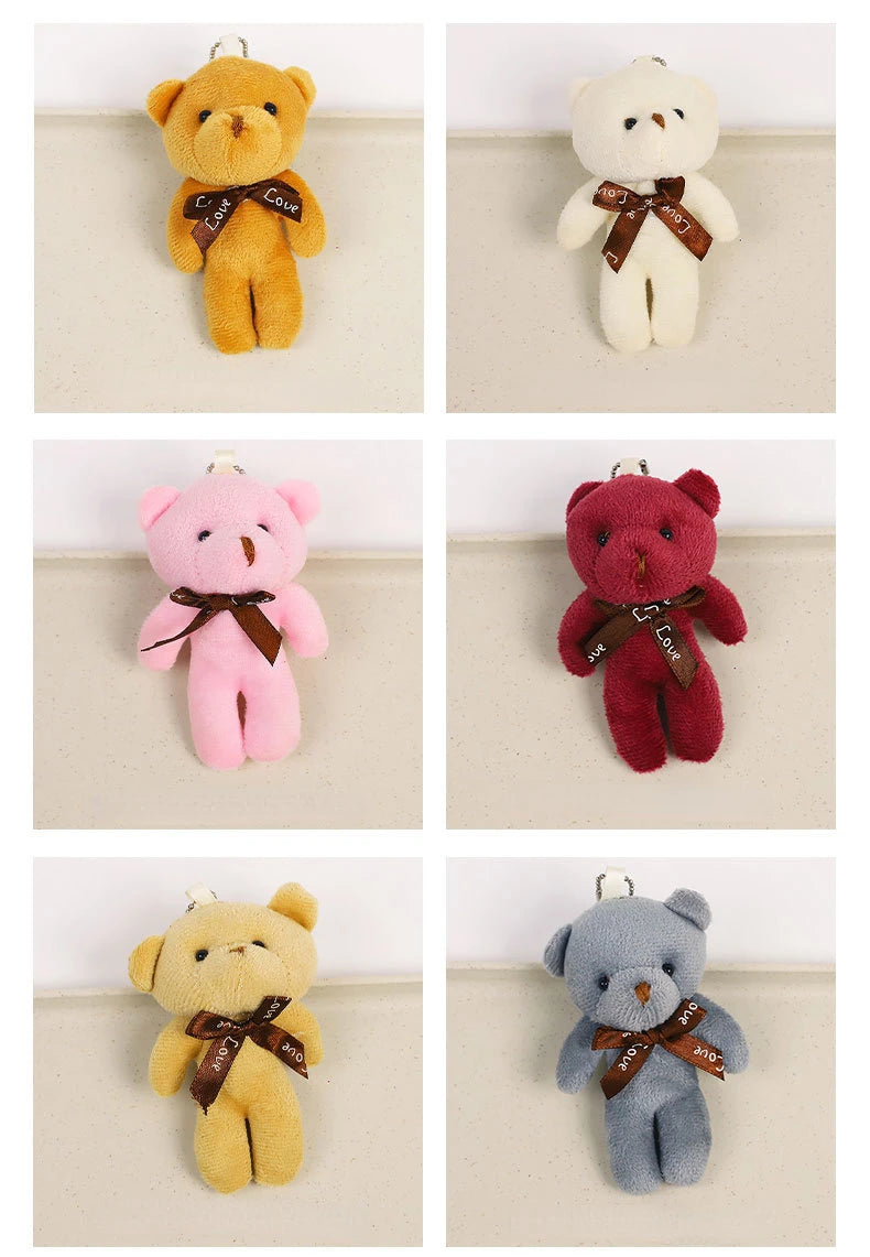 Plush Bear Keychain Soft Stuffed