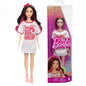 Original Barbie Dolls Fashionistas Black Wavy Hair Pink Gingham Dress Accessories Fashion Gifts Toys for Girls 65th Anniversary