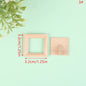 1:12 Dollhouse Miniature Photo Frame With Rear Cover Simulation Furniture Model Living Scene Decor Toy Doll House Accessories