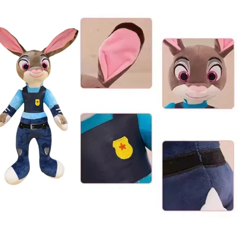 Disney Cartoon Anime Movie Zootopia Plush Toy Fox Nick Wilde Rabbit Judy Hopps Doll Soft Stuffed Animals Toys Kids Xmas Gifts