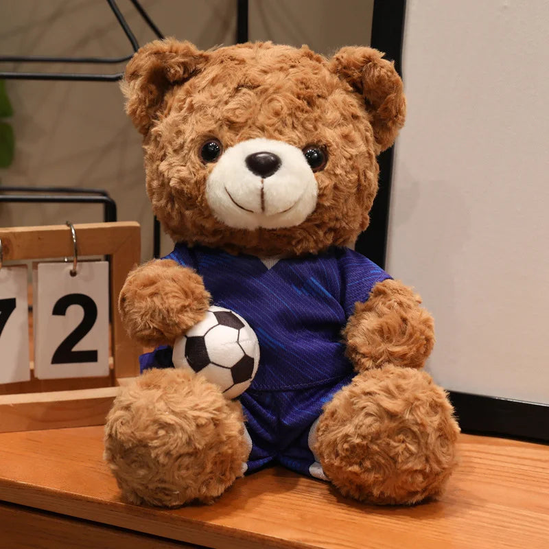 16/23CM Plush Football bear Player Toys Plushie Commemorative Mascot Bear Plush Doll National team Cubs Doll Competition Gifts