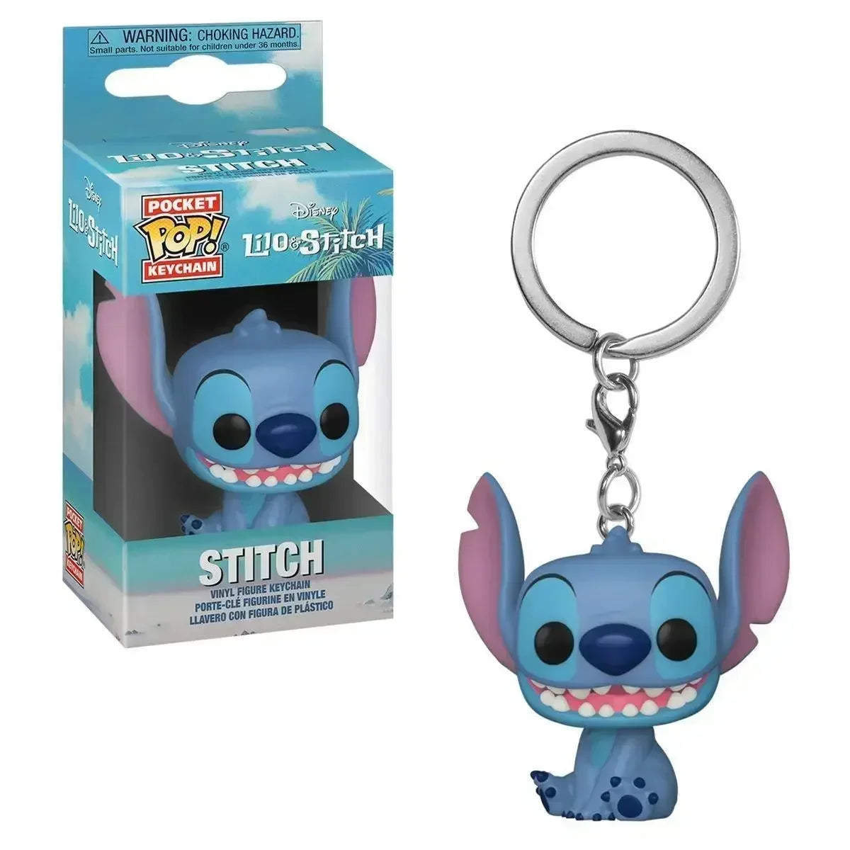 FUNKO POP Disney ELVIS STITCH IN BATHTUB Summer STITCH 626 Keychain Toy TIKI STITCH LILO Vinyl Figure Pocket Pop Keyring Toys