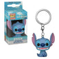 FUNKO POP Disney ELVIS STITCH IN BATHTUB Summer STITCH 626 Keychain Toy TIKI STITCH LILO Vinyl Figure Pocket Pop Keyring Toys
