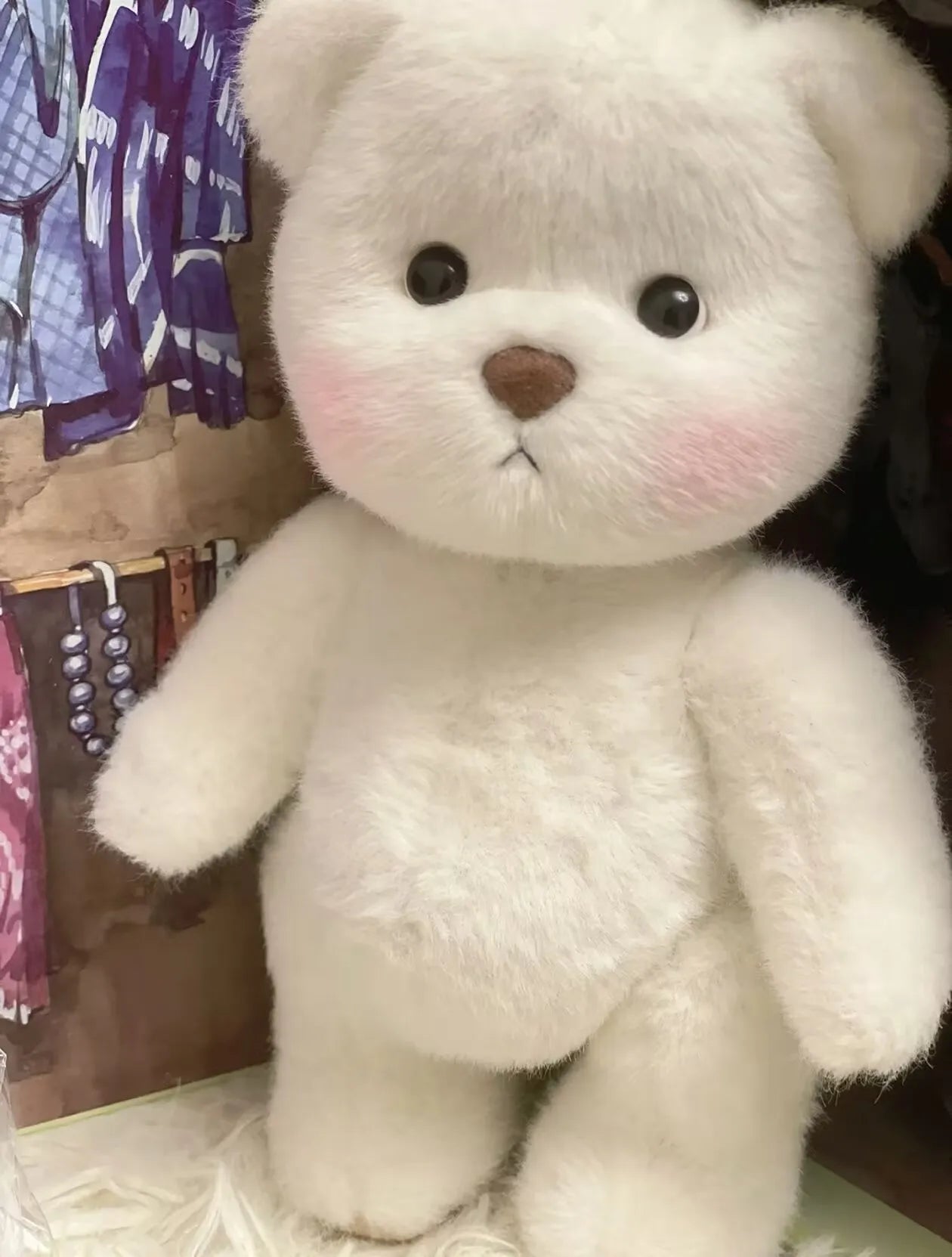 New 30cm Kawaii Jointed Bear Plush Toy Doll Stuffed Animal Teddy Bear With Movable Limbs And Head Cute Birthday Gift For Girls