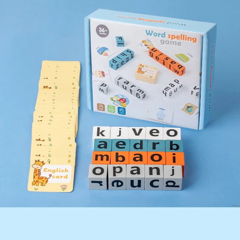 3D Puzzle Wooden Space Thinking Imagination Logic Games Spell Word Toy Children's Math Educational Toys BoardGifts For Kids DIY