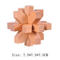 Wooden Luban Lock Unlock Interlock Game Brain Teaser Puzzle Inteligencia Rompecabezas 3D De Madera Montessori Educational Toys