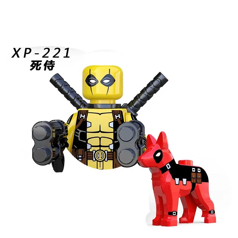Blind Box Mini Building Blocks TV6205 Figures Big Goblin Spiderman Iron Man Venom Captain Hawk Deadpool Armor Christmas Gift Toy