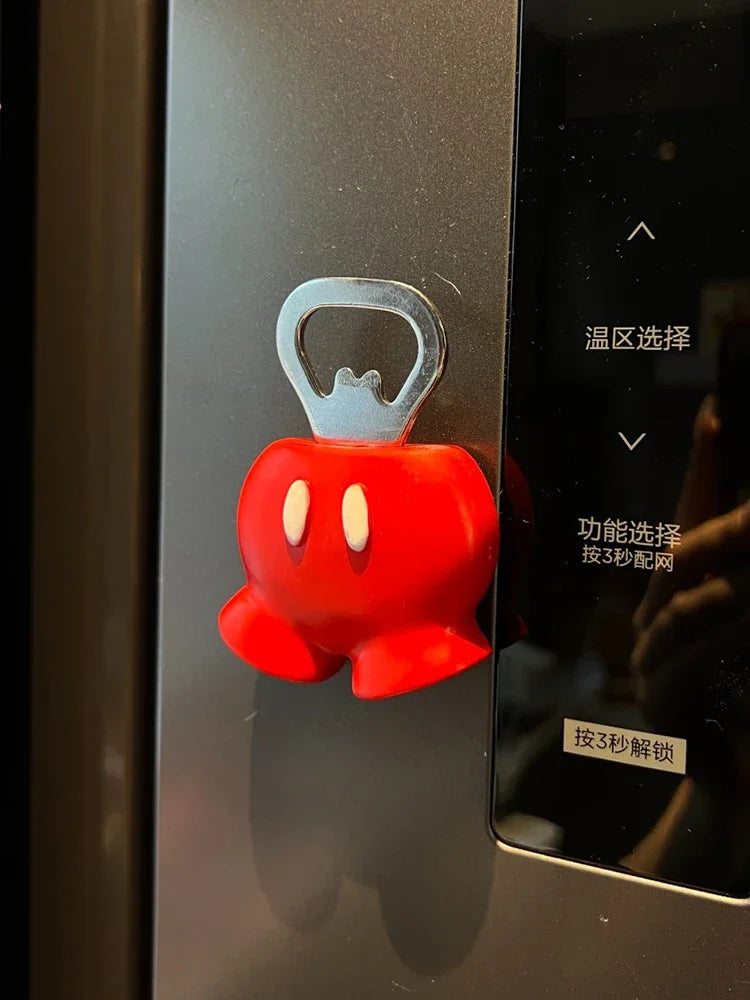 Mickey Mouse Fridge Magnet Bottle Opener Strong Hold for Beer Wine Cans Cool Home Bar Accessory Kawaii Decor