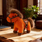 13/22cm High Quality Plush Steed Toy with Saddle Cute Plush Horse Doll Lovely Stuffed Animal Pony Bag Charm