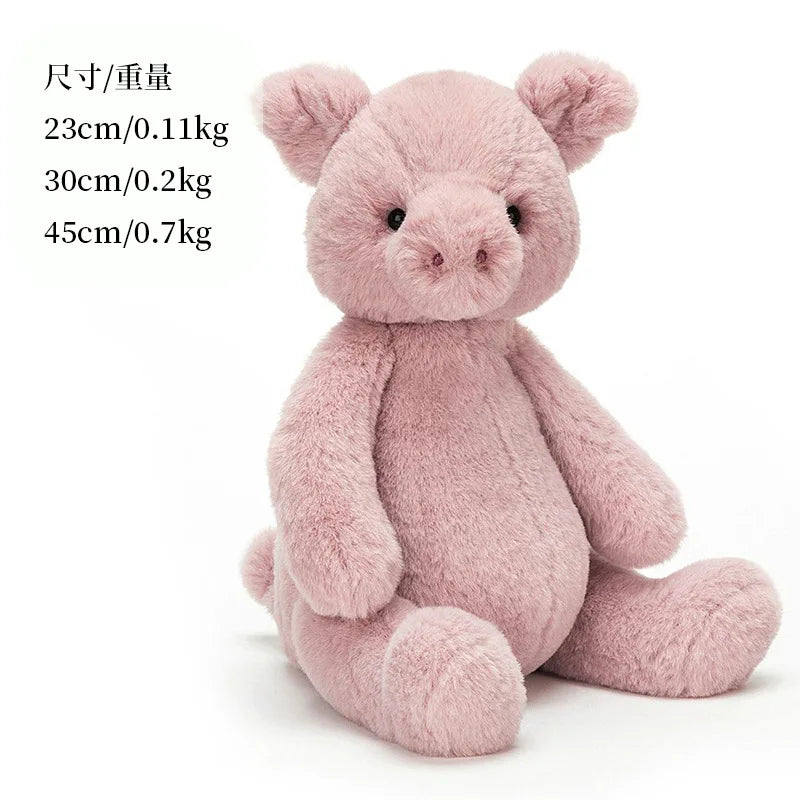 23cm Kawaii Animals Elephant Bear Dinosaur Soft Plush Dolls Stuffed Panda Pig Plushie Baby Toys Gifts For Children