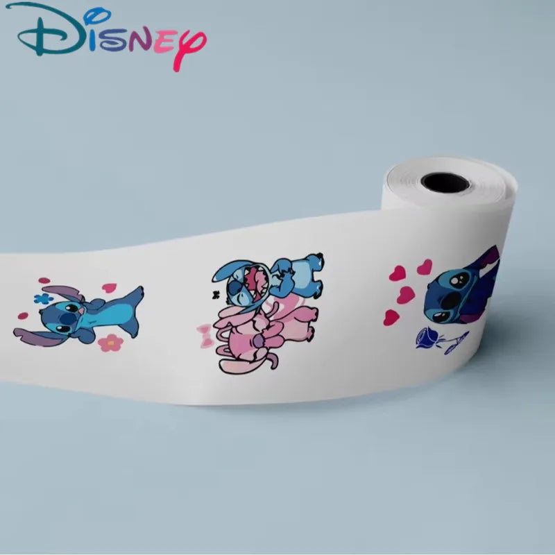 Kawaii 500pcs Disney Stitch Diy Stickers Anime Seal Label Decorative Cartoon kids Party candy Stickers Rolls Stickers Toys