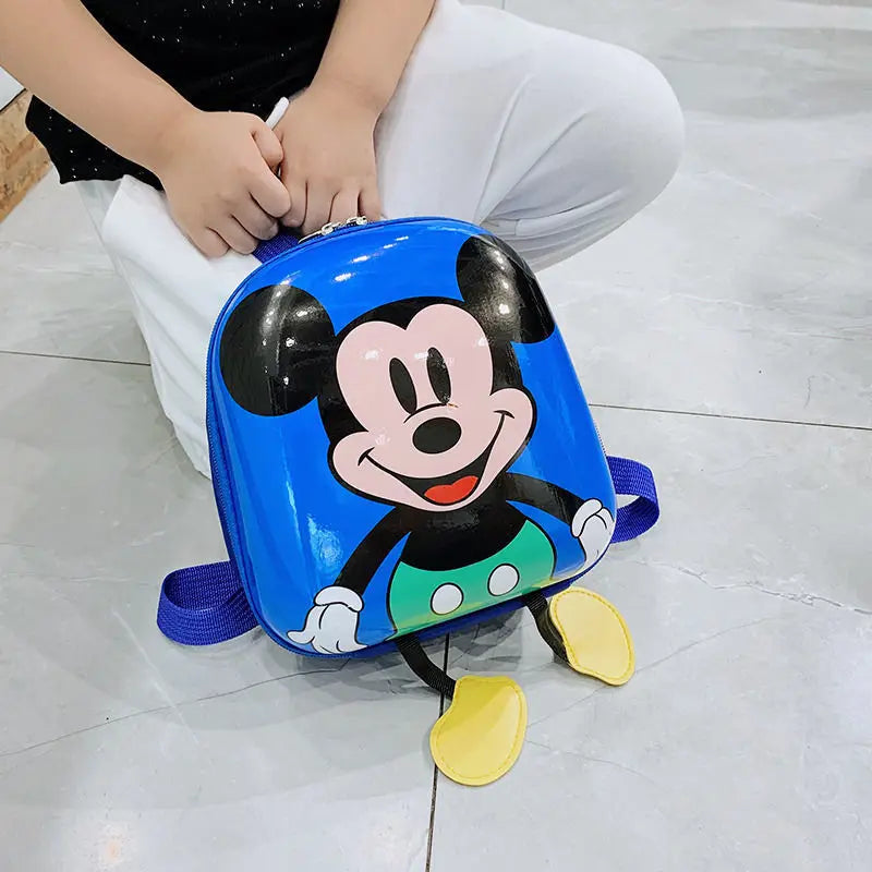 Disney Mickey Mouse Children's Kindergarten Backpack Boys Girls Baby Backpack Mini Cartoon Eggshell Backpack Kids Backpack