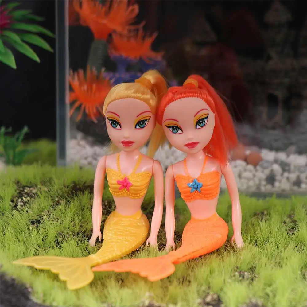 For  16cm Birthday Present Educational Classic Girls  Princess Fairy Doll Swimming Pool Toys Mermaid Doll