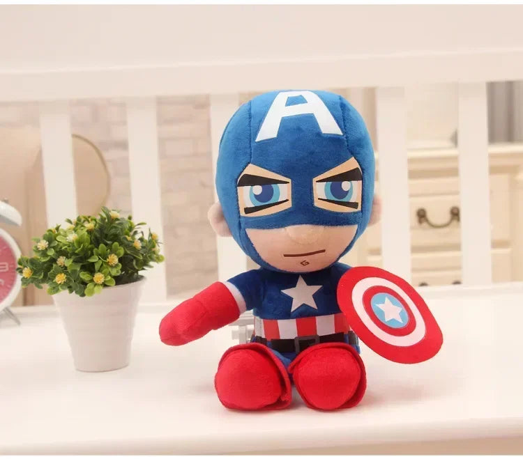 25-32cm Cartoon Super Hero Plushies Captain America Spider Man Iron Man Doll Soft Stuffed Anime Plushies Birthday Gifts Kids