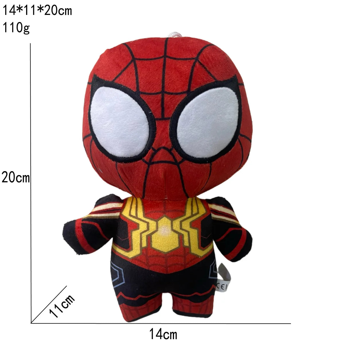 Classic Q Version Spider Plush Toy Anime Doll Marvel Super Hero Stuffed Figure Soft Cuddly Toy for Boys Girls Easter