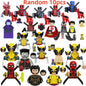 Blind Box Mini Building Blocks TV6205 Figures Big Goblin Spiderman Iron Man Venom Captain Hawk Deadpool Armor Christmas Gift Toy