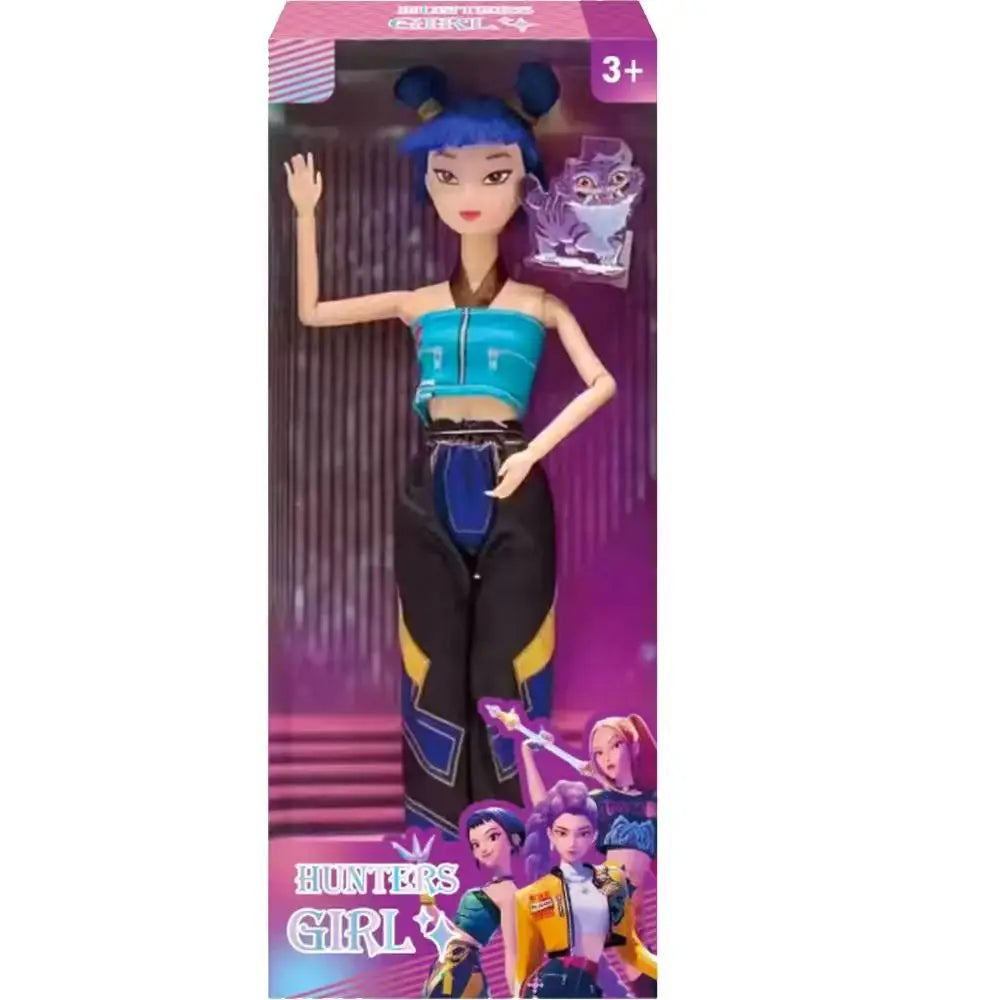 2026 Hot Music Style KPop  Anime Figure Rumi Mira Zoey Action Figure Cosplay Doll Cute Gift for Kids Birthday Gifts