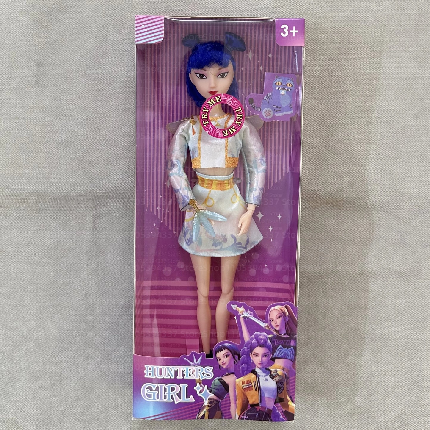Hunters Girl Doll Rumi Mira Zoey Vinyl Figure Kpop Demon Hunters 11 Inch Posable Anime Toy with Theme Music for Kids Girl Gift