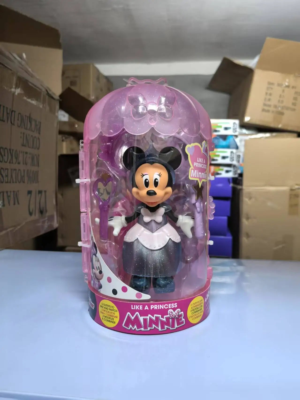 Disney Mickey Mouse Fashion Fun Minnie Beautiful Change Clothes Gifts Toy Model Anime Figures Collect Ornaments