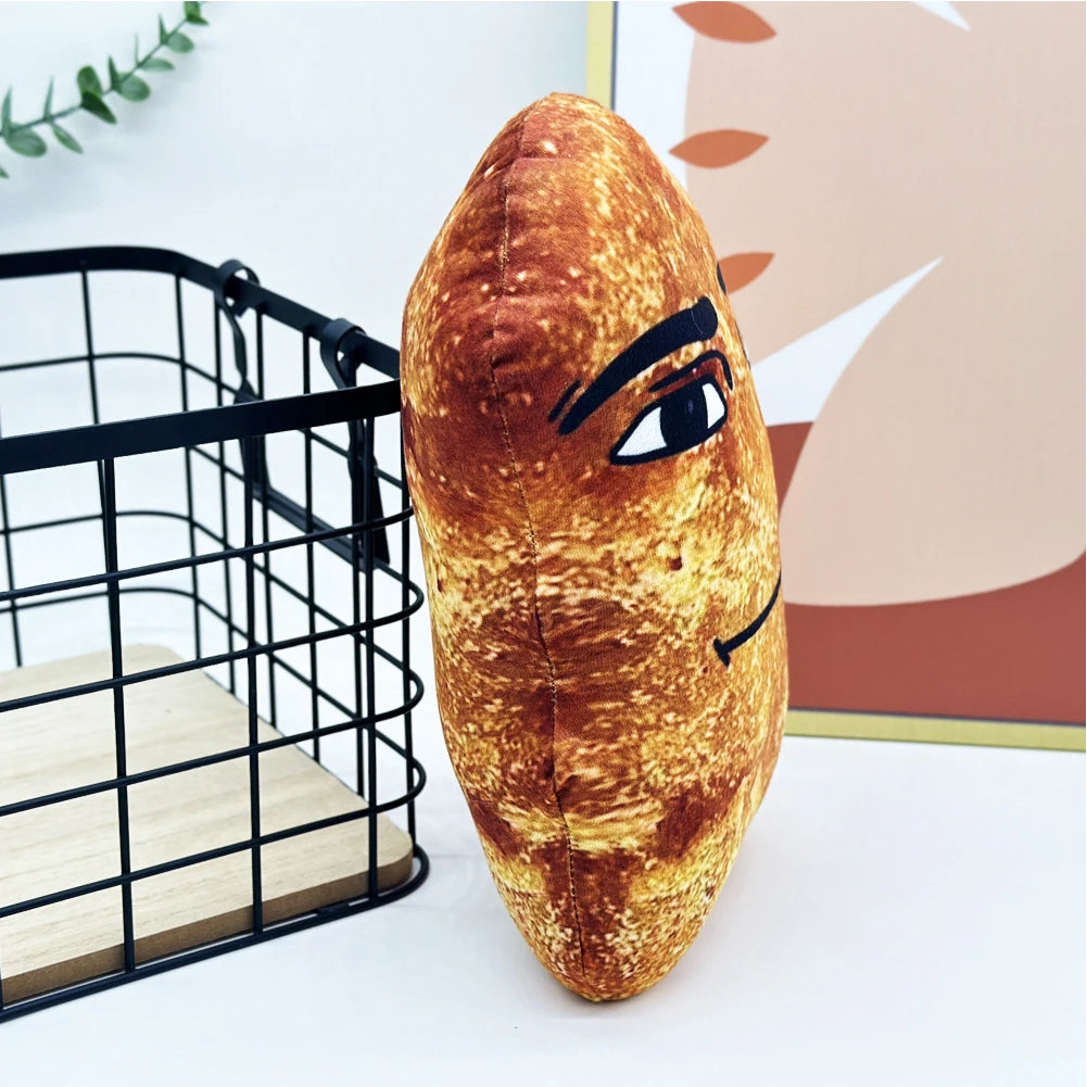 Cute Stuffed Animal Doll Creative Baby Doll Sleep Pillow Cushion Cartoon Chicken Nuggets Anime Smiling Doll for Kids and Adults