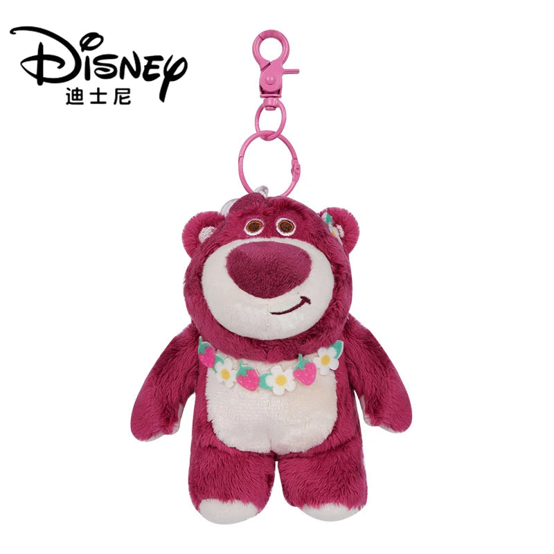 Original Disney Stitch Lotso Sullivan Woody Plush Dolls keychain Angel Stitch Mr.Q Alien Stuffed Toy Pendant Kids Birthday Gift