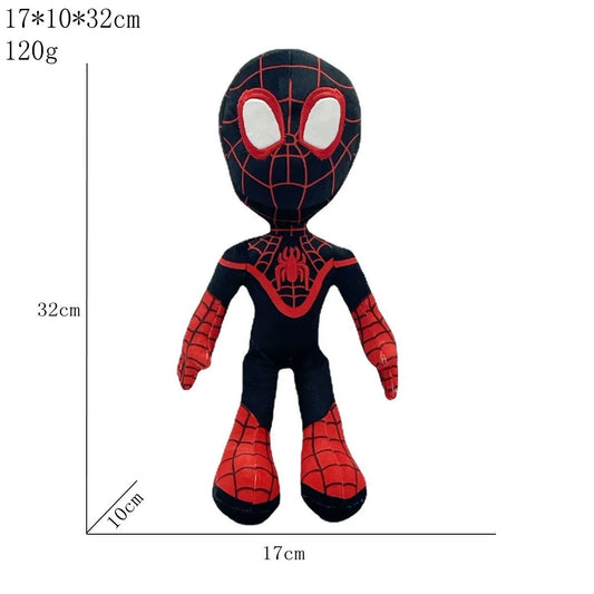 Classic Q Version Spider Plush Toy Anime Doll Marvel Super Hero Stuffed Figure Soft Cuddly Toy for Boys Girls Easter