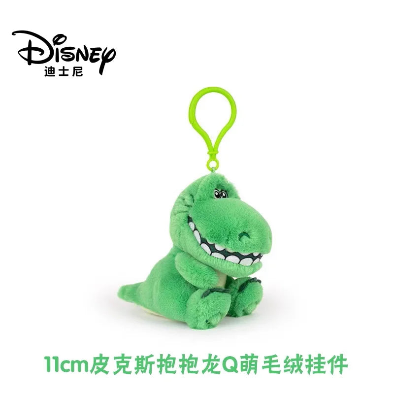 Original Disney Stitch Lotso Sullivan Woody Plush Dolls keychain Angel Stitch Mr.Q Alien Stuffed Toy Pendant Kids Birthday Gift