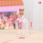 1:12 Dollhouse Miniature Mini Glass Bottle Cork Cover Storage Tiny Jar Vials Vase Decor Toy For Doll House