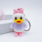 New Disney Cartoon Flock Doll Donald Duck Keychain Mickey & Minnie Kid Toy Cute Bag  Decorate Christmas Party smal gifts