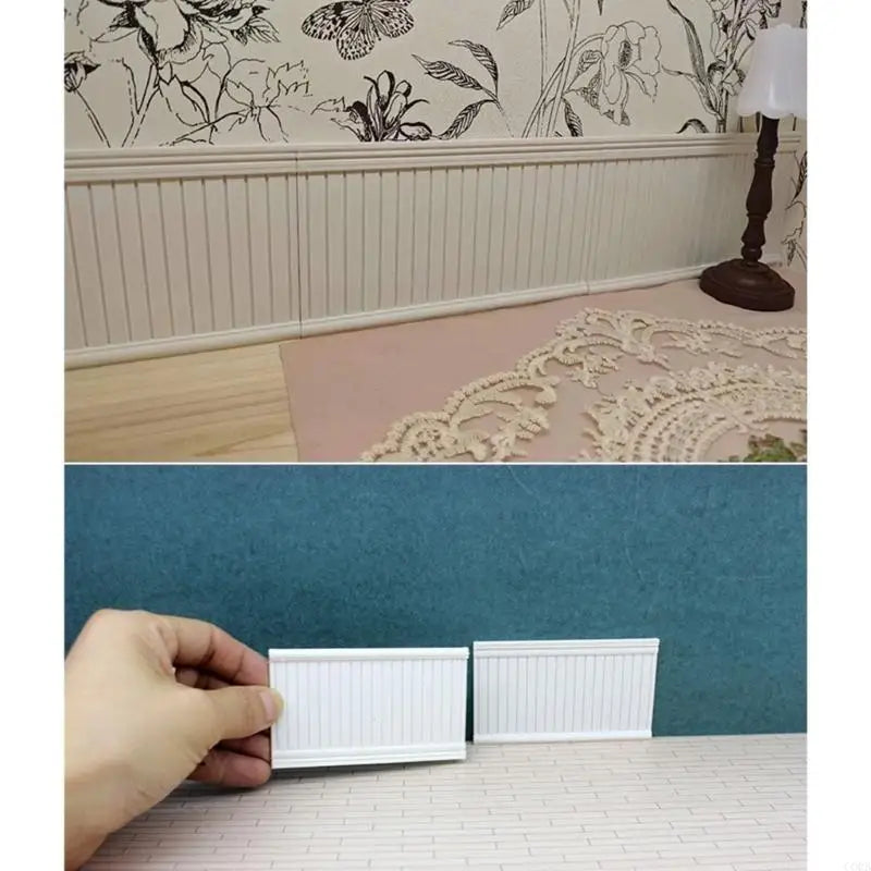 CORB Doll House Wainscot Wall Panel Model Display Wainscot Toy 1:12 Scale Furniture
