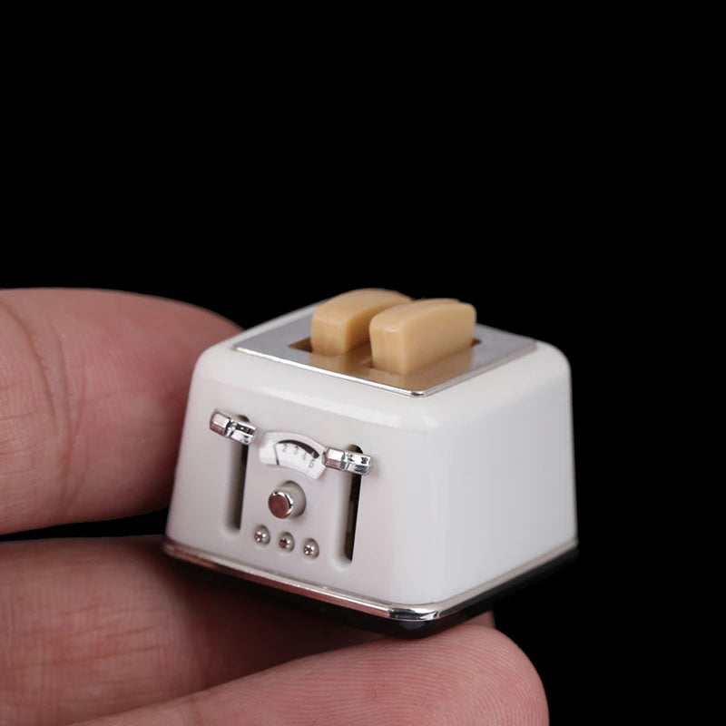 1pc Mini Furniture Lamp Radio Television Kitchen equipment For Children Gift Retro Dollhouse Decoration