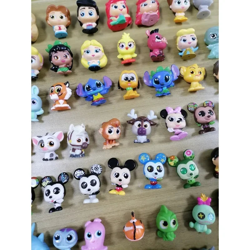 Disney Doorables Action Figures Mickey Minnie Forky Desktop Decoratoion Kawaii Big Eyed Doll Cartoon Model Toys Kids Gifts