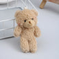 10/30/50pcs12cm Cute Blush Teddy Bear Cartoon Rabbit Bunny Animal Plush Stuffed Dolls Toys Keychain Pendent Small Gift Wholesale