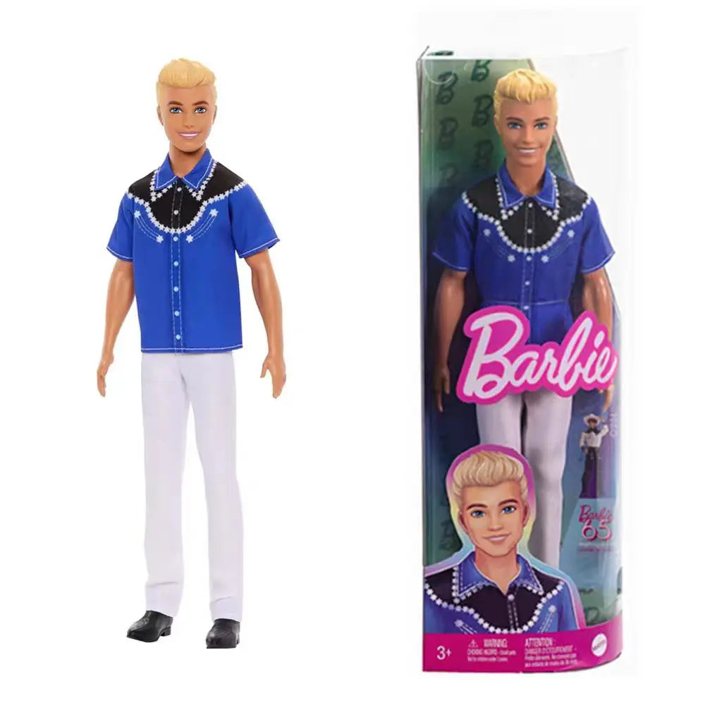 Barbie Cowboy Ken Doll - Rare Vintage Collection Beach Holiday Play Home Toy for Kids