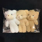 3pc/set 13cm Teddy Bear Plush Doll Animal Bear Stuffed Toy Keychain Cute Cartoon Rabbit Plush Key Ring Bag Pendant Children Gift