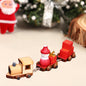 1PC Dollhouse Mini Wooden Car And Train Assembly Accessories Small Ornaments Micro Landscape For Doll House Decor Kids Toys