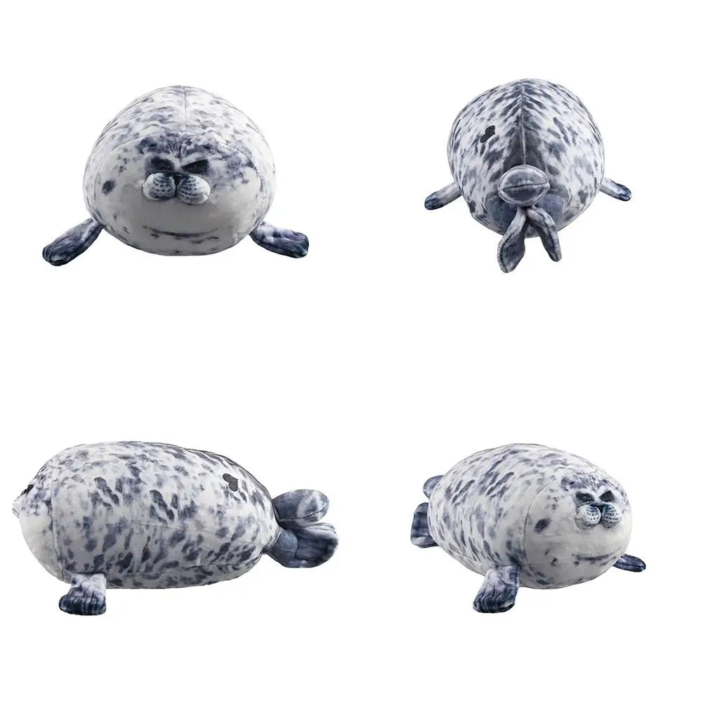 20CM Seal Pillow 3D Novelty Seal Doll Aquarium Plush Stuffed Toy Baby Sleeping Throw Pillow Gifts for Kids Birthday Party