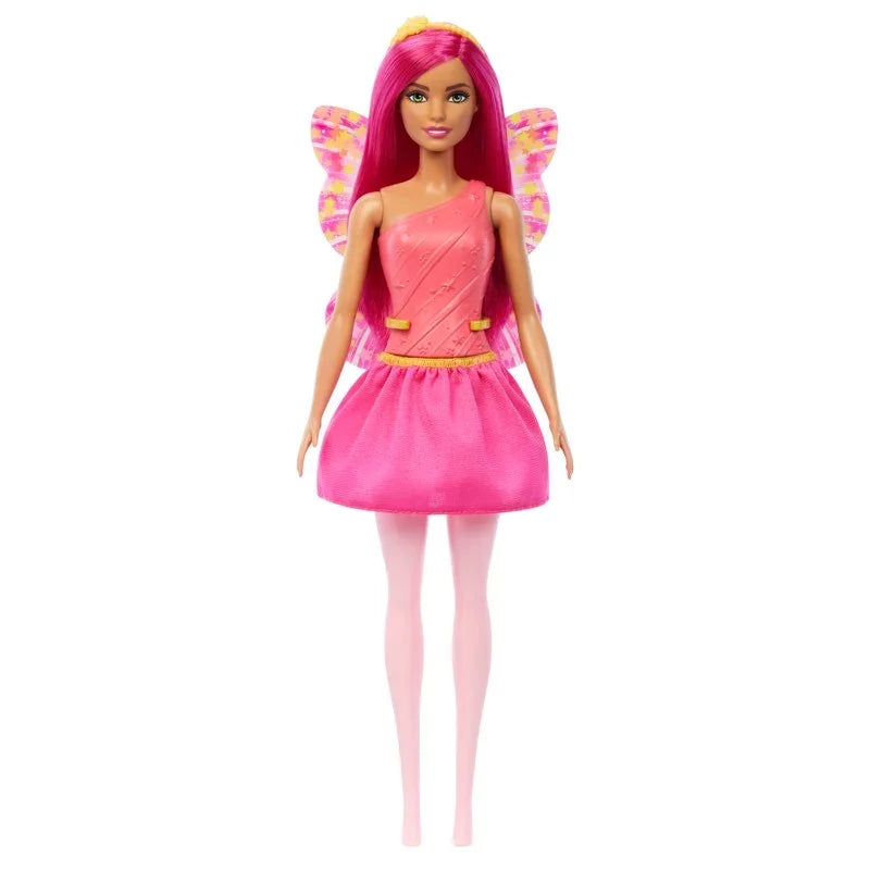 Genuine Barbie Fashionistas Doll Black Hair Leopard Print Dress Up Clothing Red Shoes Dream Princess Toys for Girls Accessories