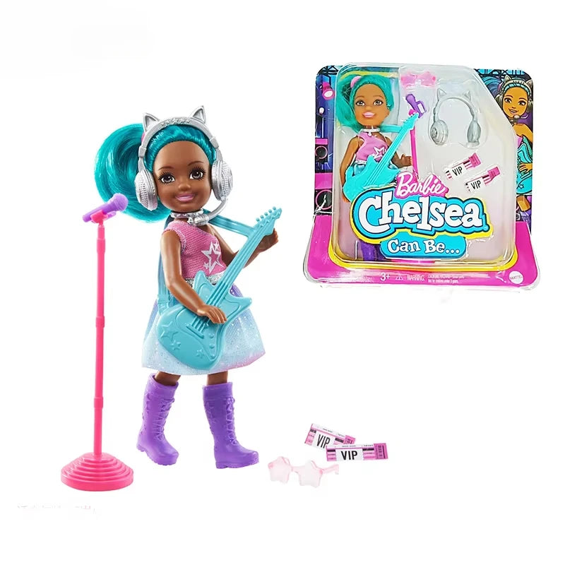 Original Barbie Dolls Sports Girls Fashionistas Chelsea Baby Fashion Clothes Kids Toys for Children Multi Joints Juguetes Gifts