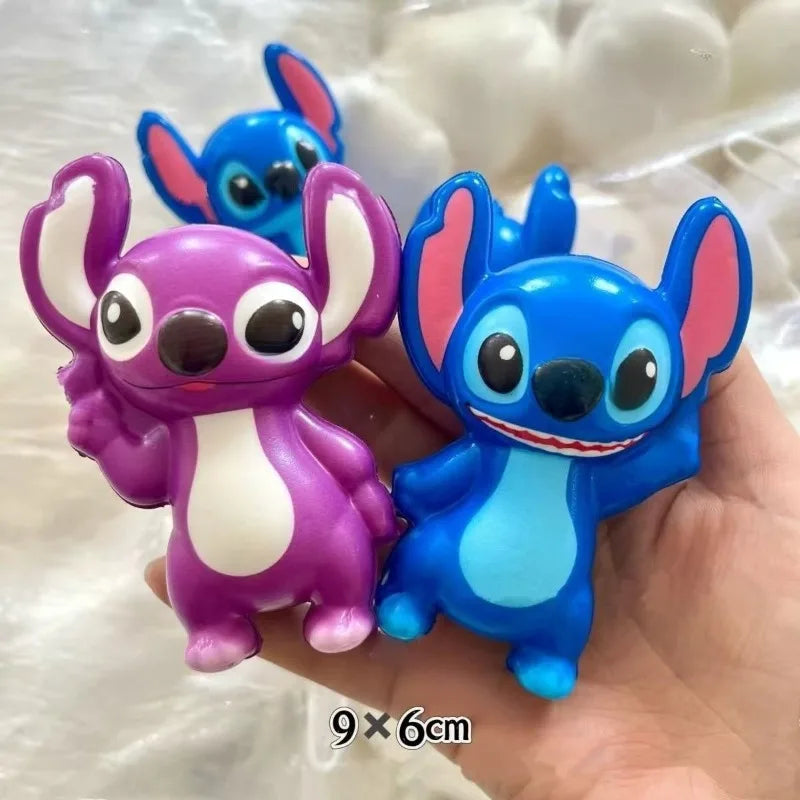 9cm Disney Stitch Figure Toy Decompression Toy Squishy Mochi Stress Relief Toys for Kids Adult Anxiety Relaxation Squeeze Gift