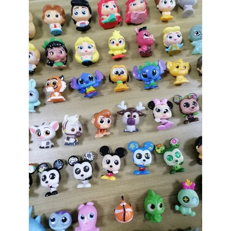 Disney Doorables Action Figures Mickey Minnie Forky Desktop Decoratoion Kawaii Big Eyed Doll Cartoon Model Toys Kids Gifts