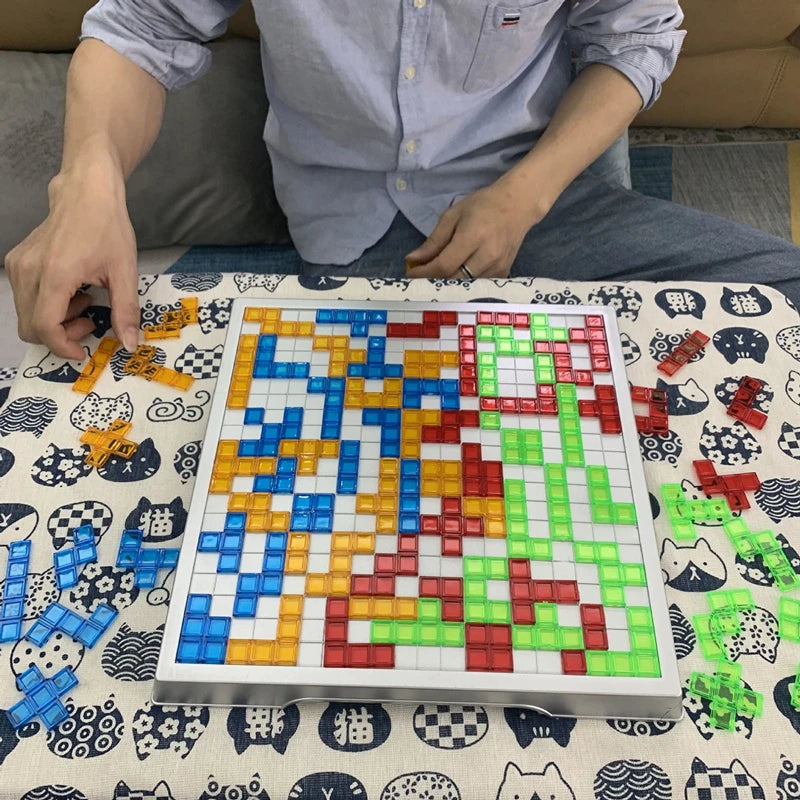Fun Strategy Game: Novelty Puzzle Chess Blokus Board Game for Kids